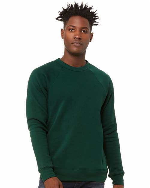 Unisex Sponge Fleece Raglan Crewneck Sweatshirt - Image 18