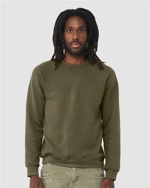 Unisex Sponge Fleece Raglan Crewneck Sweatshirt - Image 29