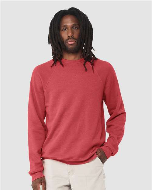 Unisex Sponge Fleece Raglan Crewneck Sweatshirt - Image 30