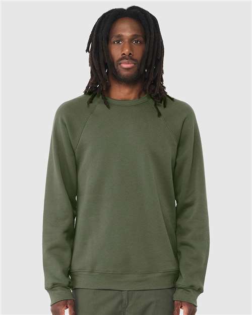 Unisex Sponge Fleece Raglan Crewneck Sweatshirt - Image 36