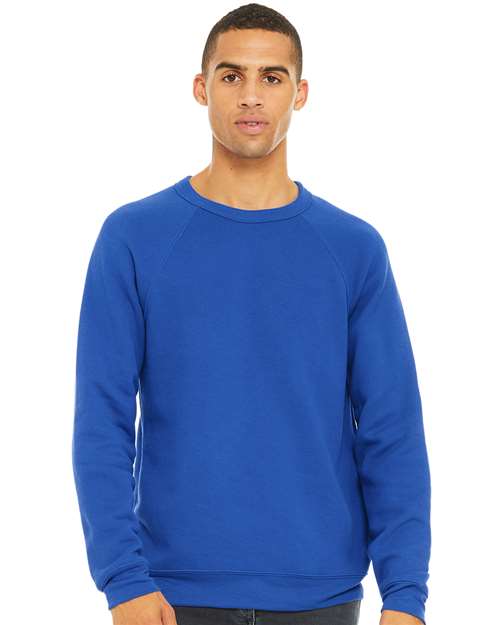 Unisex Sponge Fleece Raglan Crewneck Sweatshirt - Image 45