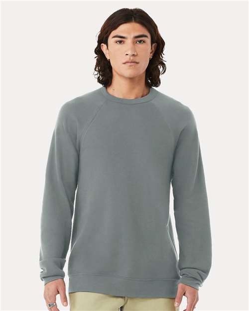 Unisex Sponge Fleece Raglan Crewneck Sweatshirt - Image 8
