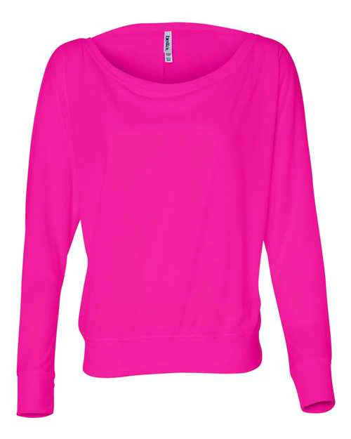 Women’s Flowy Off Shoulder Long Sleeve Tee - Image 4