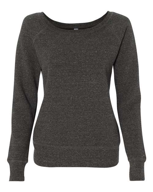 Women’s Sponge Fleece Wide Neck Sweatshirt - Image 3