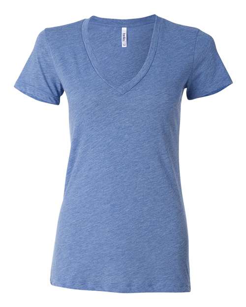 Women’s Triblend Deep V-Neck Tee - Image 3