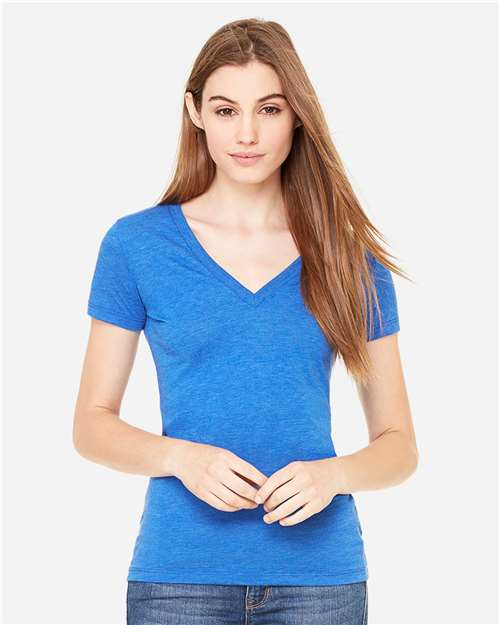 Women’s Triblend Deep V-Neck Tee - Image 9
