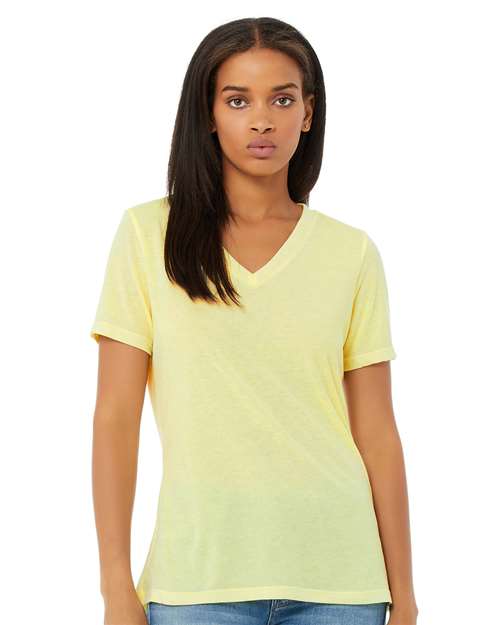 Women's Relaxed Triblend V-Neck Tee - Image 7